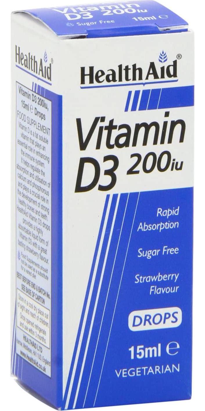 Vitamin D3 200iu Drops 15ml