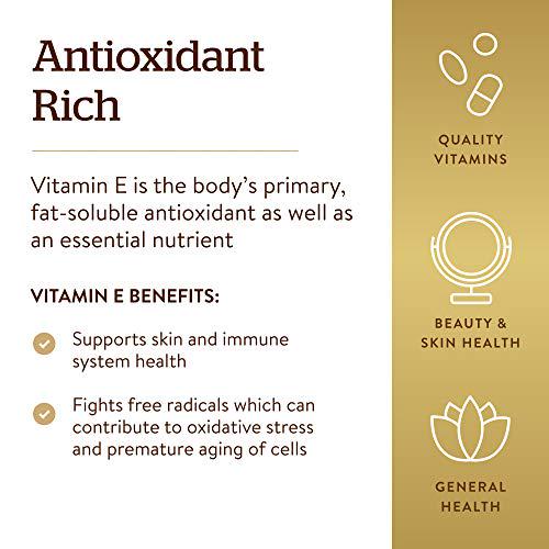 Vitamin E 670 MG (1000 IU) Mixed Softgels (d-Alpha Tocopherol and Mixed Tocopherols) - 100 Count - 2 Pack