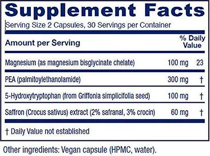 Vitanica Fibro Formula, Fibromyalgia Relief Support, Saffron Extract 60mg, 5 HTP 100mg, Pea 300mg, Dr Formulated Neuro Muscular Support Supplement, Magnesium Bisglycinate, Vegan, Non-GMO, 60 Capsules