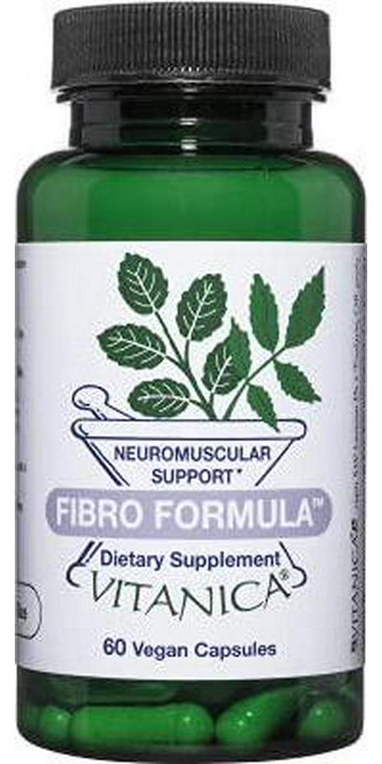 Vitanica Fibro Formula, Fibromyalgia Relief Support, Saffron Extract 60mg, 5 HTP 100mg, Pea 300mg, Dr Formulated Neuro Muscular Support Supplement, Magnesium Bisglycinate, Vegan, Non-GMO, 60 Capsules