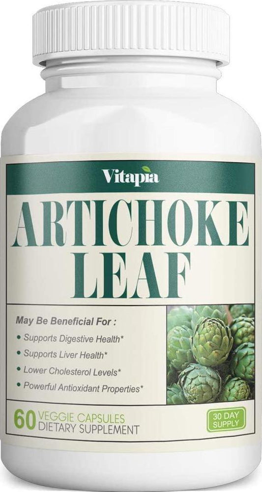 Vitapia Artichoke Leaf Extract 500mg(5000mg) per Serving - Aritchoke Extract 10:1-60 Veggie Capsules - Vegan and Non-GMO - Support Digestive Health, Liver Health, Antioxidant and Healthy Metabolism