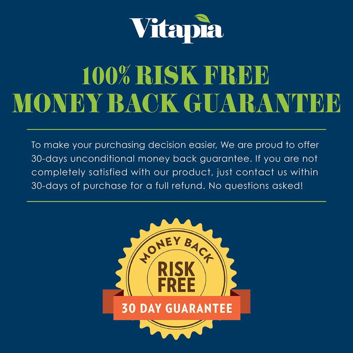 Vitapia Fucoidan 1000mg per Serving - Standardized to 85% Fucoidan Extract Capsules - 60 Veggie Capsules - Vegan and Non-GMO - Support Immune System, Powerful Antioxidant, Cognitive Health