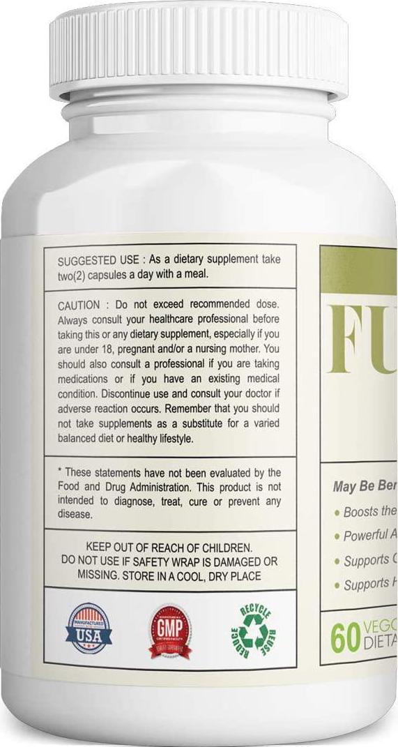 Vitapia Fucoidan 1000mg per Serving - Standardized to 85% Fucoidan Extract Capsules - 60 Veggie Capsules - Vegan and Non-GMO - Support Immune System, Powerful Antioxidant, Cognitive Health