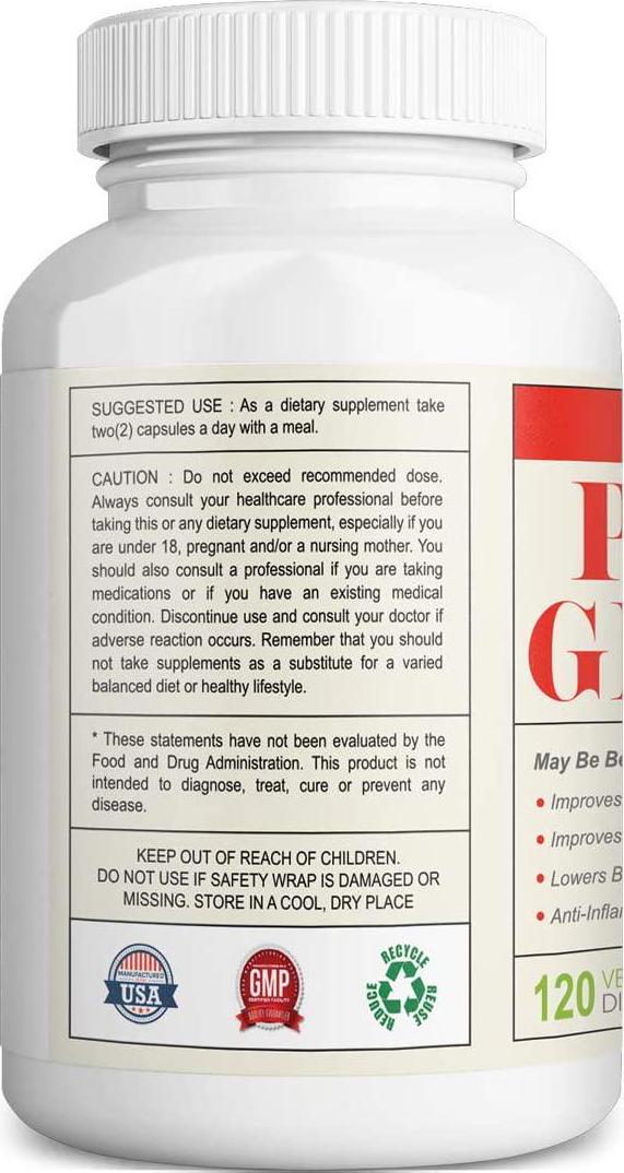 Vitapia Korean Panax Ginseng 1000mg - 120 Veggie Capsules - Vegan and Non-GMO - Premium Support for Enhanced Energy, Performance and Cognitive Health