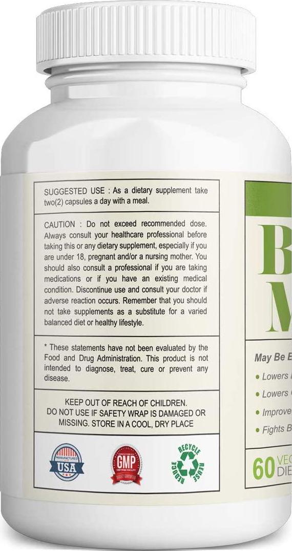 Vitapia Organic Bitter Melon 1500mg per Serving - 60 Veggie Capsules - Vegan and Non-GMO - Support Blood Sugar Levels, Healthy Digestion and Healthy Liver