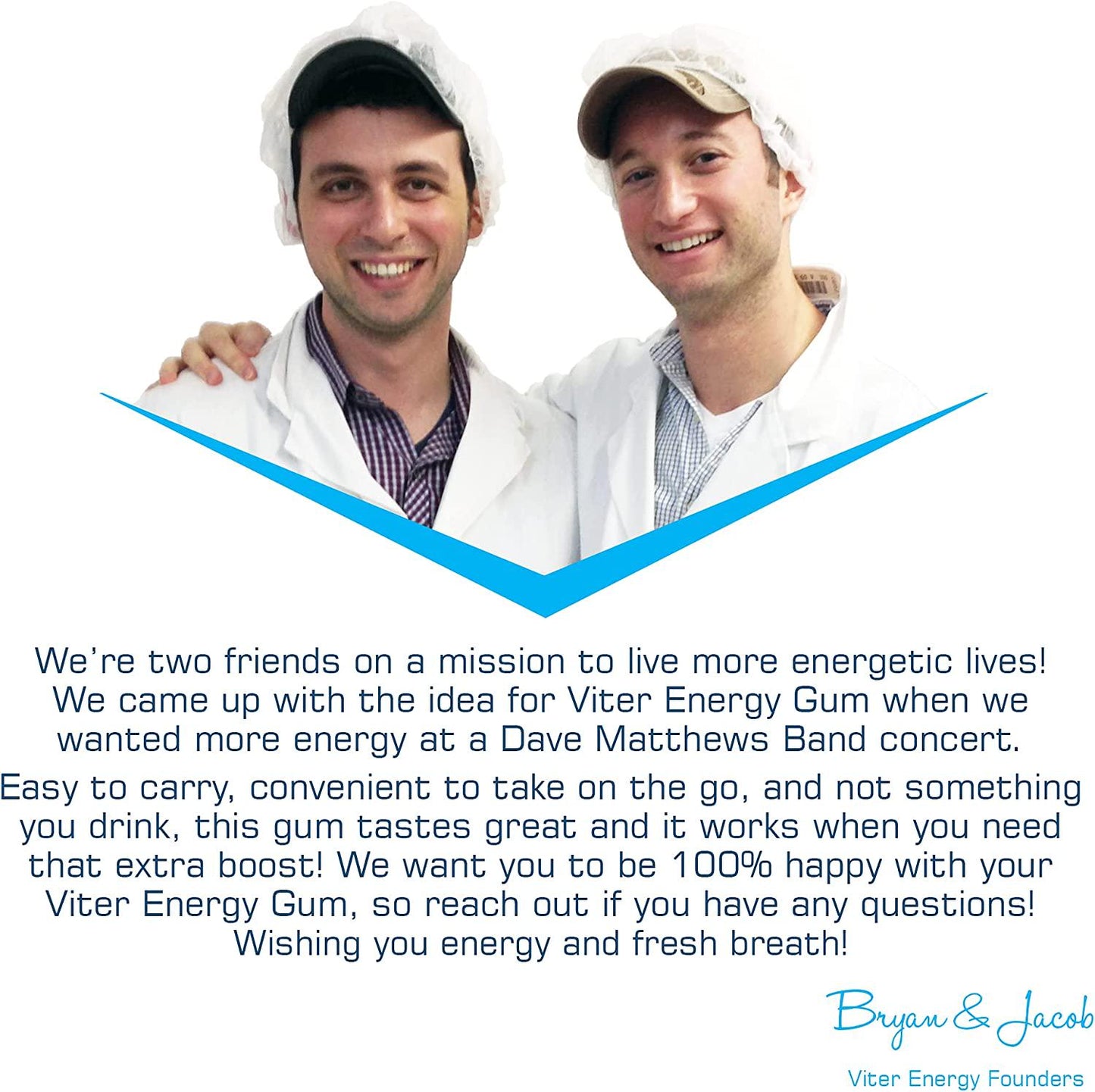 Viter Energy Caffeinated Gum - 60mg Caffeine, B Vitamins, Guarana, Sugar Free Vegan Chewing Gum. Zero Calories. Performance Nootropic Chews for Powerful Energizing Focused Boost (Wintergreen, 6 Pack)