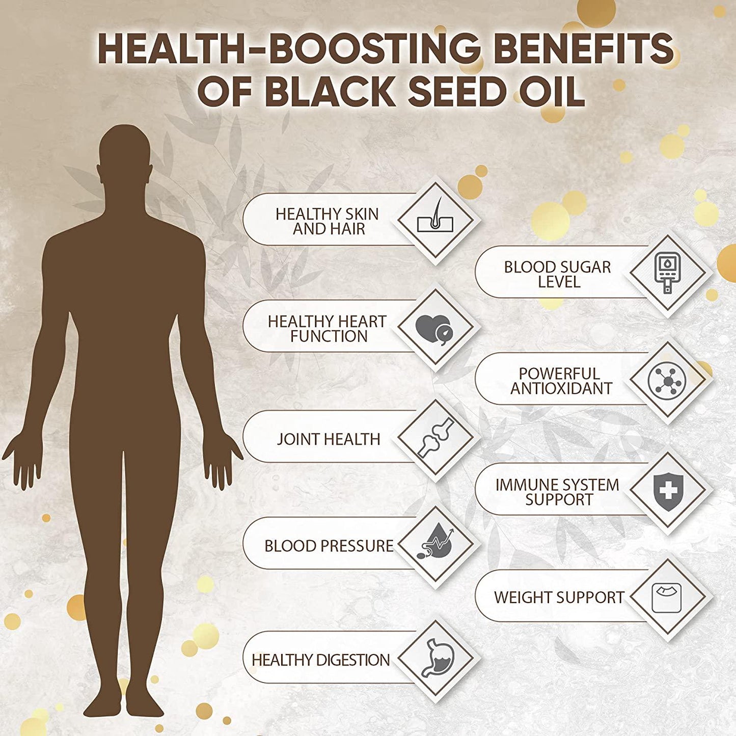 Viva La Vitamina Vegan Black Cumin Seed Oil Capsules 1000mg, Cold Pressed Pure Nigella Sativa, Natural Blackseed Oil Extract with Fatty Acids for Antioxidant Immune Support and Digestion (120 Caps)