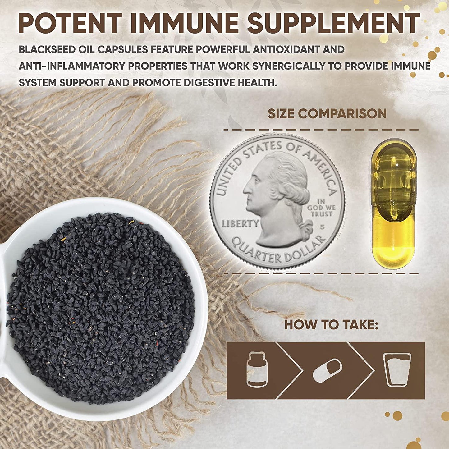 Viva La Vitamina Vegan Black Cumin Seed Oil Capsules 1000mg, Cold Pressed Pure Nigella Sativa, Natural Blackseed Oil Extract with Fatty Acids for Antioxidant Immune Support and Digestion (120 Caps)