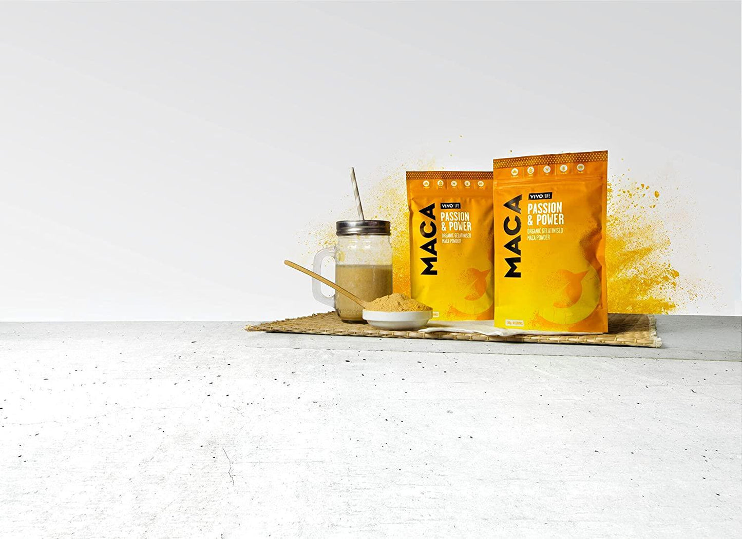 Vivo Life Gelatinised Maca Powder | Balance Hormones | Boost Energy | Improve Mood - 125g