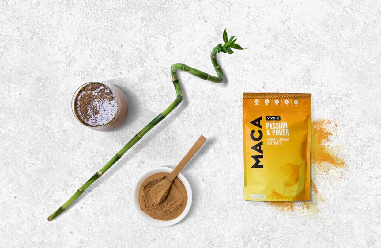 Vivo Life Gelatinised Maca Powder | Balance Hormones | Boost Energy | Improve Mood - 125g