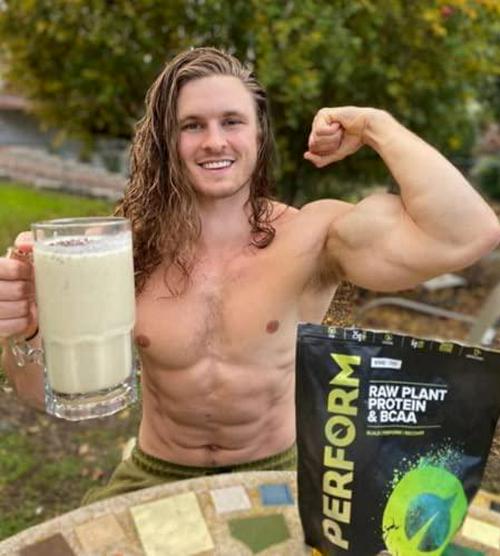 Vivo Perform Raw Plant Acai/Blueberry Protein and BCAA Powder