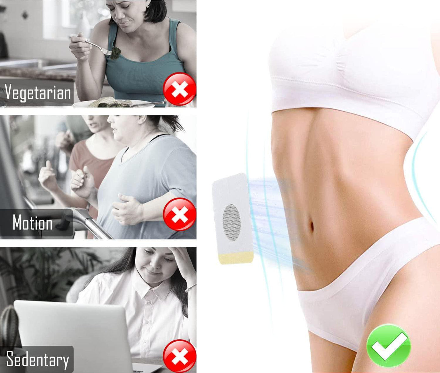 Voronajj Mugwort Belly Sticker, 90PCS Natural Wormwood Essence Belly Sticker, Moxa Hot Moxibustion Navel Wormwood Sticker