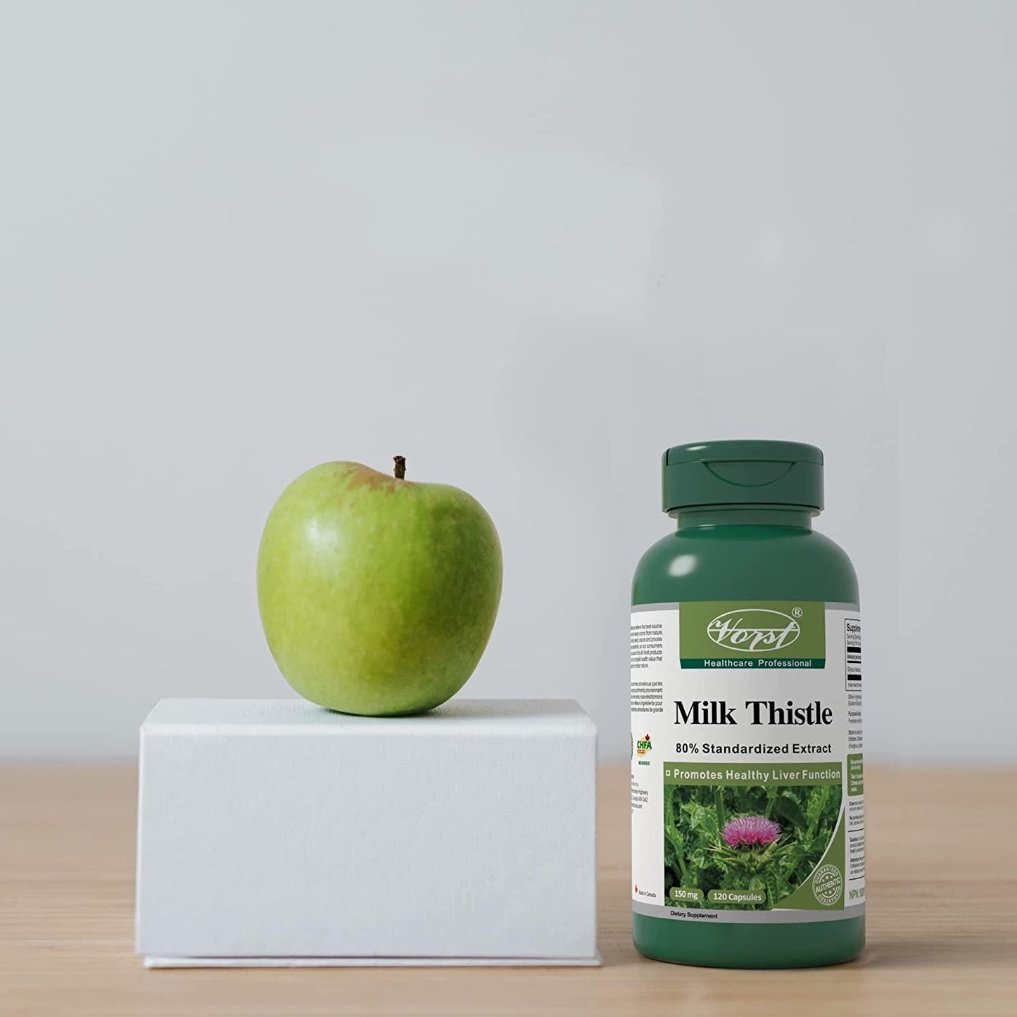 Vorst Milk Thistle 150mg 120 Capsules 80% Silymarin Extract Liver Health and Detoxification Liver Support Gallbladder Liver Detox Natural Cleanse Supplement Cardo de Leche