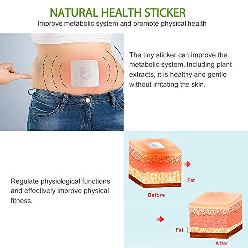 W_Eight Loss P tches, Belly Slimming P tch, Parches para Bajar De Peso Rapido, Promotes Metabolism and Shaping Abdomen (120 Pcs)