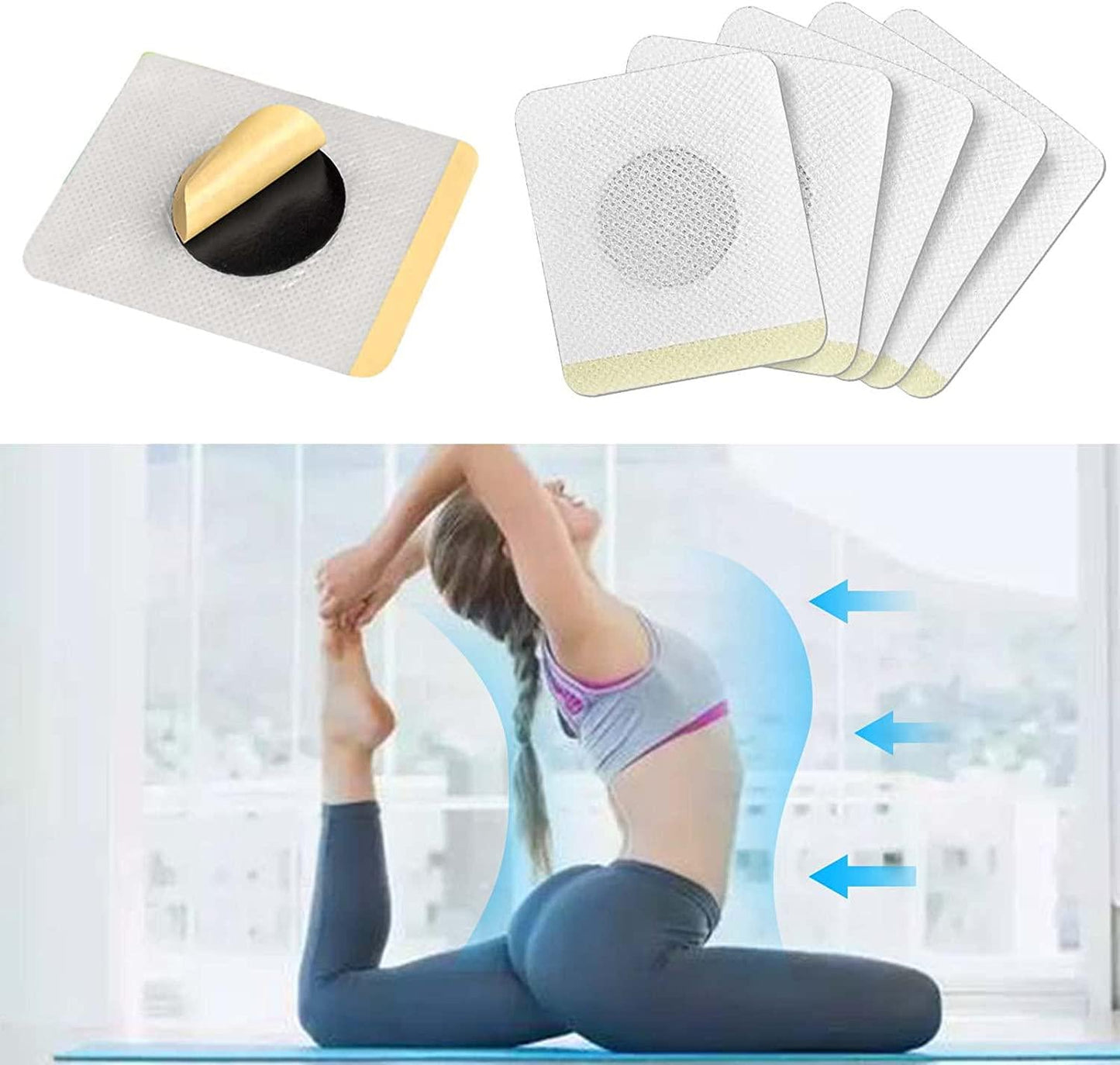 W_Eight Loss P tches, Belly Slimming P tch, F t Burning for Man and Women, 120Pcs/Box