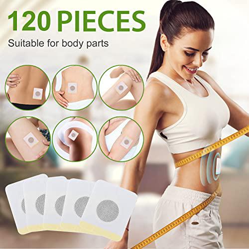 W_Eight Loss P tches, Belly Slimming P tch, Parches para Bajar De Peso Rapido, Promotes Metabolism and Shaping Abdomen (120 Pcs)
