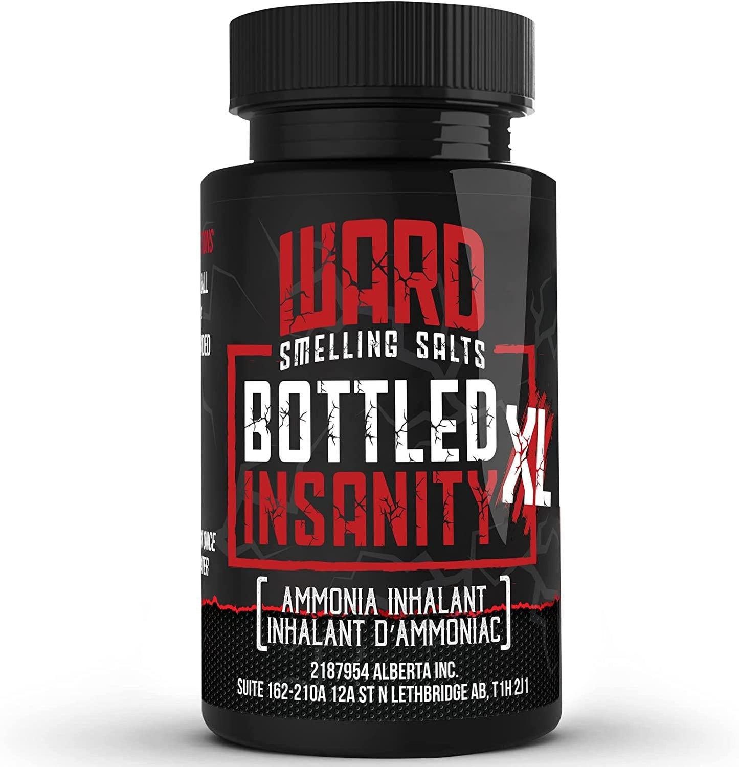 Ward Smelling Salts - Bottled Insanity - Insanely Strong Ammonia Inhalant for Athletes | Smelling Salt for Athletes - Powerlifting Hockey Football Weight Lifting and More | Insane Smelling Salt