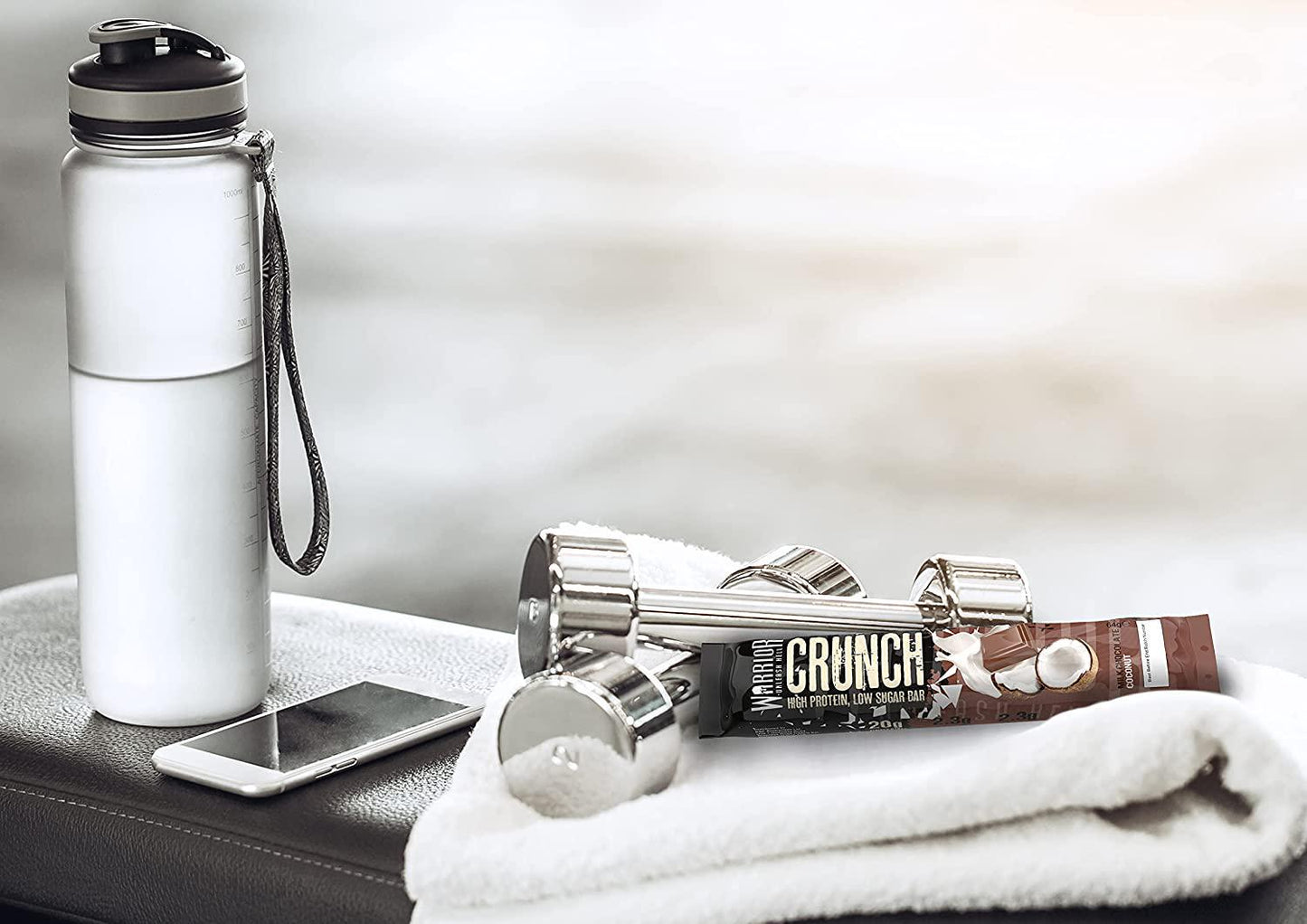 Warrior Crunch - Milk Chocolate Coconut Protein Bars, 12 x 64g