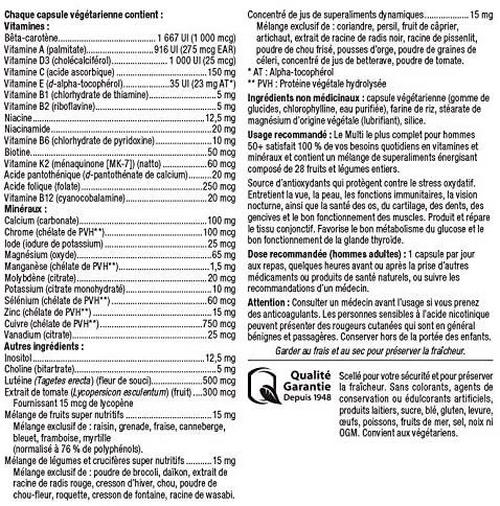 Webber Naturals Men's 50+ Most Complete Multi, 90 Vegetarian Capsules