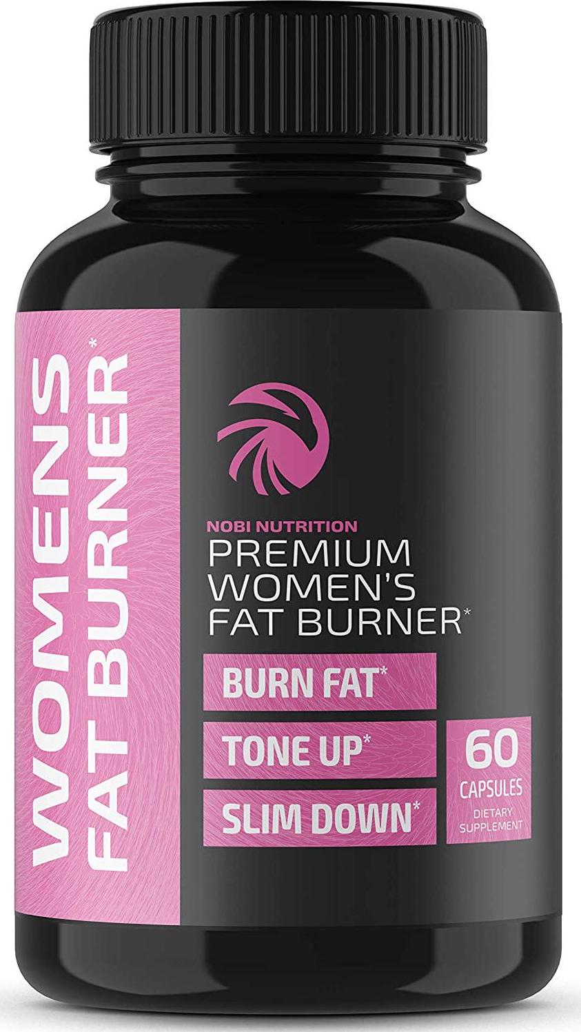 Weight Loss Pills for Women to Reduce Belly Fat | Thermogenic Fat Burner (60 Count) by Nobi Nutrition