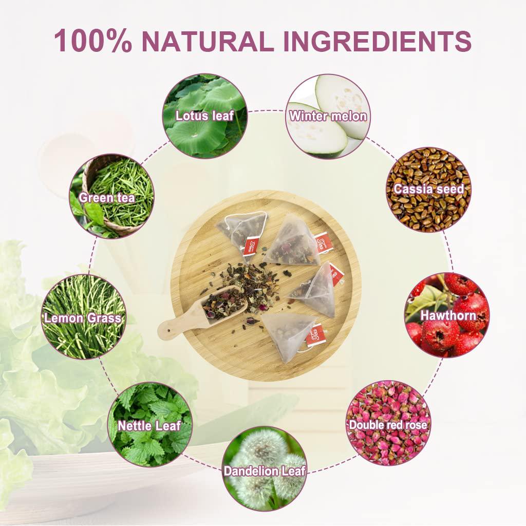 Weight Loss Tea for Body Cleanse - Detox Tea for Belly Fat, Organic Natural Herbal Tea, Skinny Diet Tea for Women and Men - 28 Days