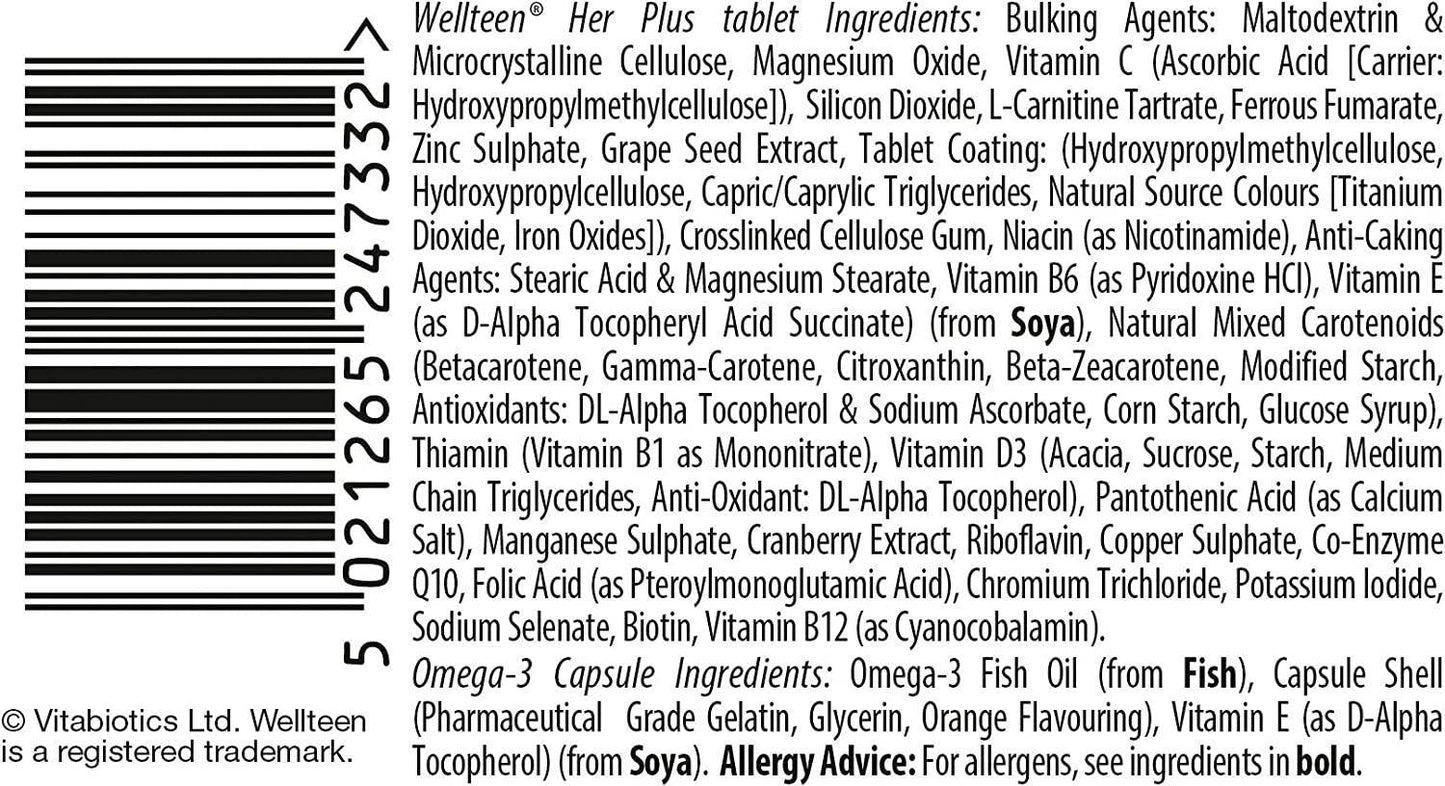 Wellteen by Vitabiotics Her Plus Tablets x 56