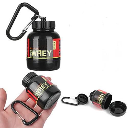 Whey Protein Gym Keychain Portable Funnel Container