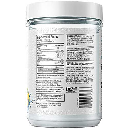 Whey Protein Powder | MuscleTech Clear Whey Protein Isolate | Whey Isolate Protein Powder for Women and Men | Clear Protein Drink | 22g of Protein, 90 Calories | Lemon Berry Blizzard, 1.1lb(19 Servings)