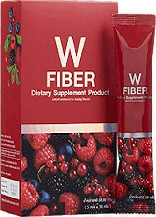 Wink White W Fiber Supplement Detox Instant Slim Weight Control Loss Reduce Belly,1 Box (5 Sachet x 10g)