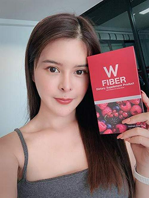Wink White W Fiber Supplement Detox Instant Slim Weight Control Loss Reduce Belly,1 Box (5 Sachet x 10g)