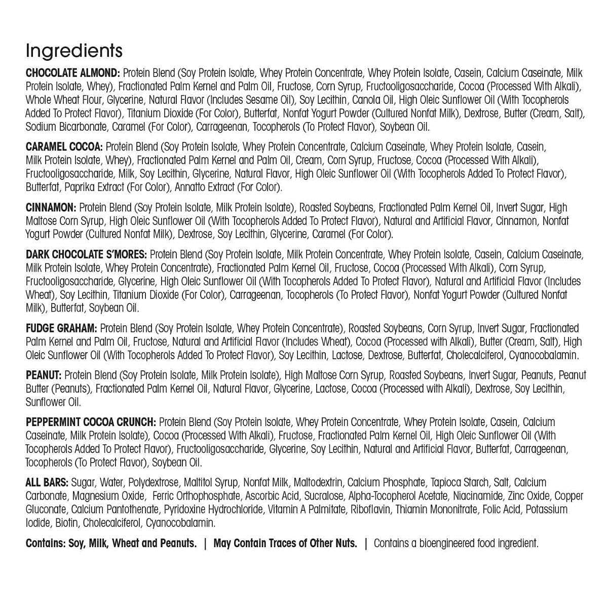 WonderSlim Meal Replacement Protein Bar, Variety Pack - 160 Calories, 15g Protein, 5g Fiber (7ct)