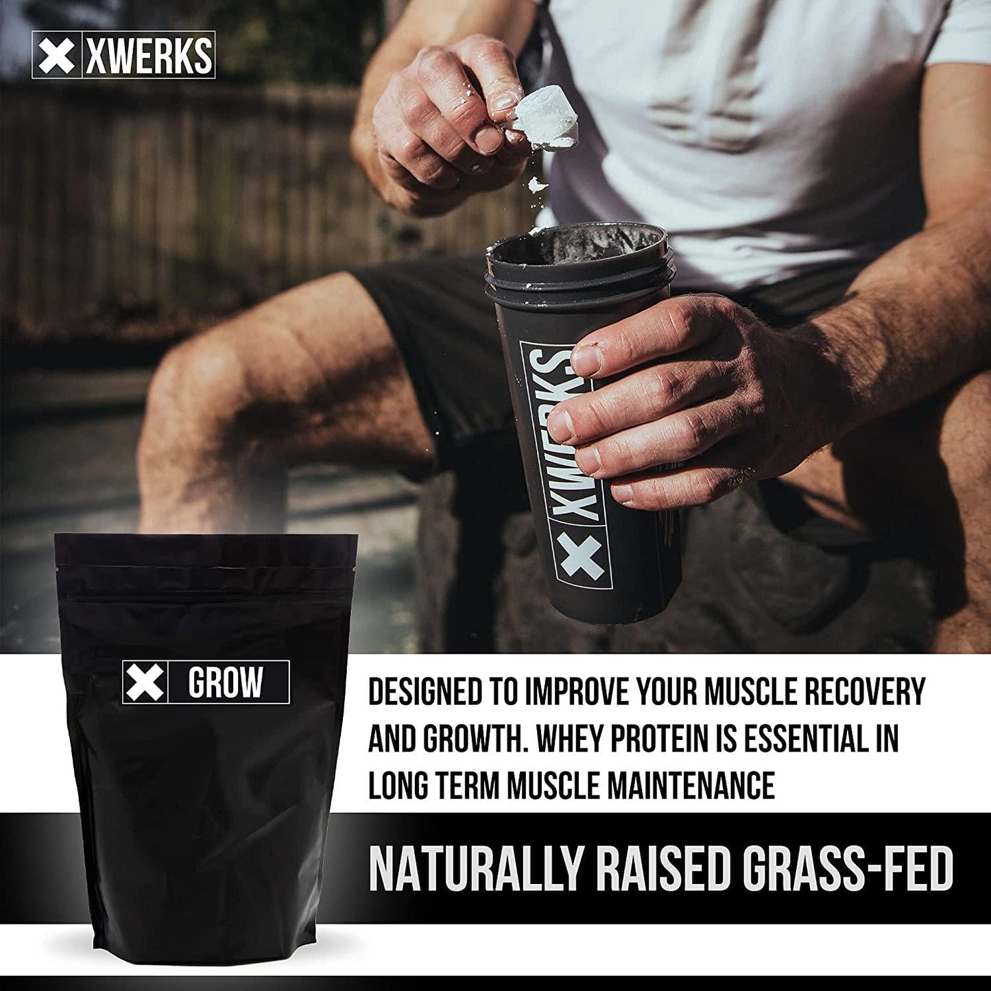 Xwerks Grow - New Zealand Grass Fed Whey Protein Powder Isolate (Vanilla Victory)