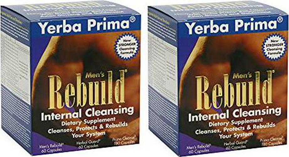 Yerba Prima Men s Rebuild Kit (Pack of 2): Internal Cleansing Dietary Supplement, Cleanses, Protects and Rebuilds Your System