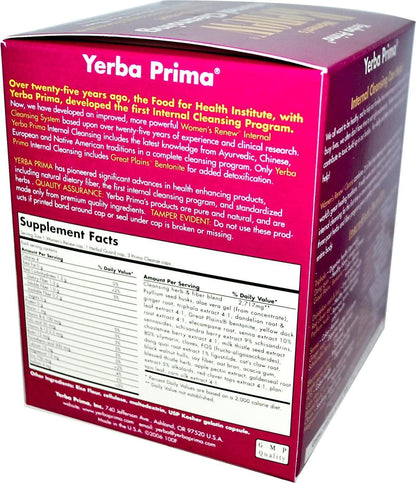 Yerba Prima Women's Renew Internal Cleansing Program - 30 Day Program - Kit Includes 3 Bottles - Detox Cleanse Designed for The Female Body