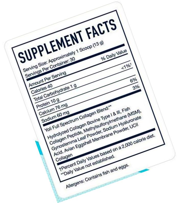 Yoli Full Spectrum Collagen Peptides Canister