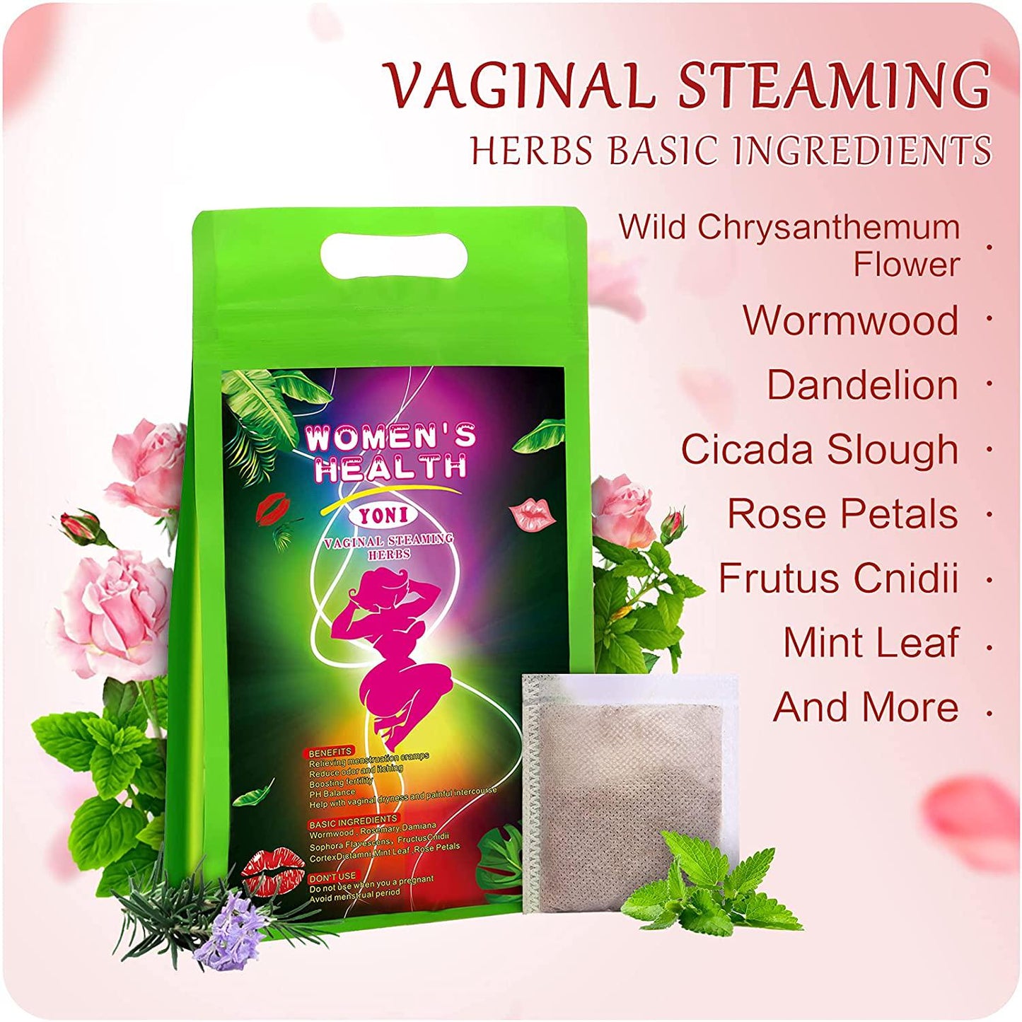 Yoni Steam Herbs for Cleansing(20 Bags),Yoni Herbs for Steaming,100% Organic Herbal Blend Yoni Steaming Herbs for Women Cleansing,Tightening Home Use