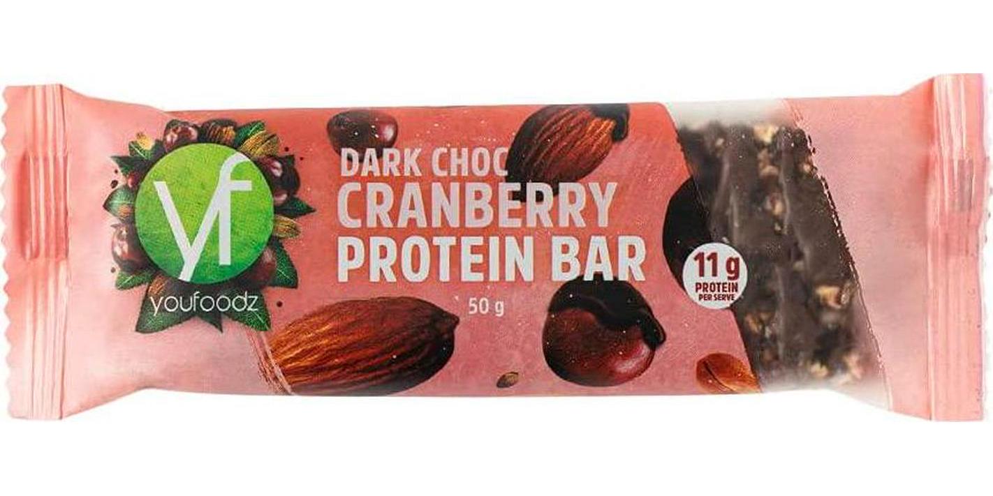 Youfoodz Dark Choc Cranberry Protein Bar