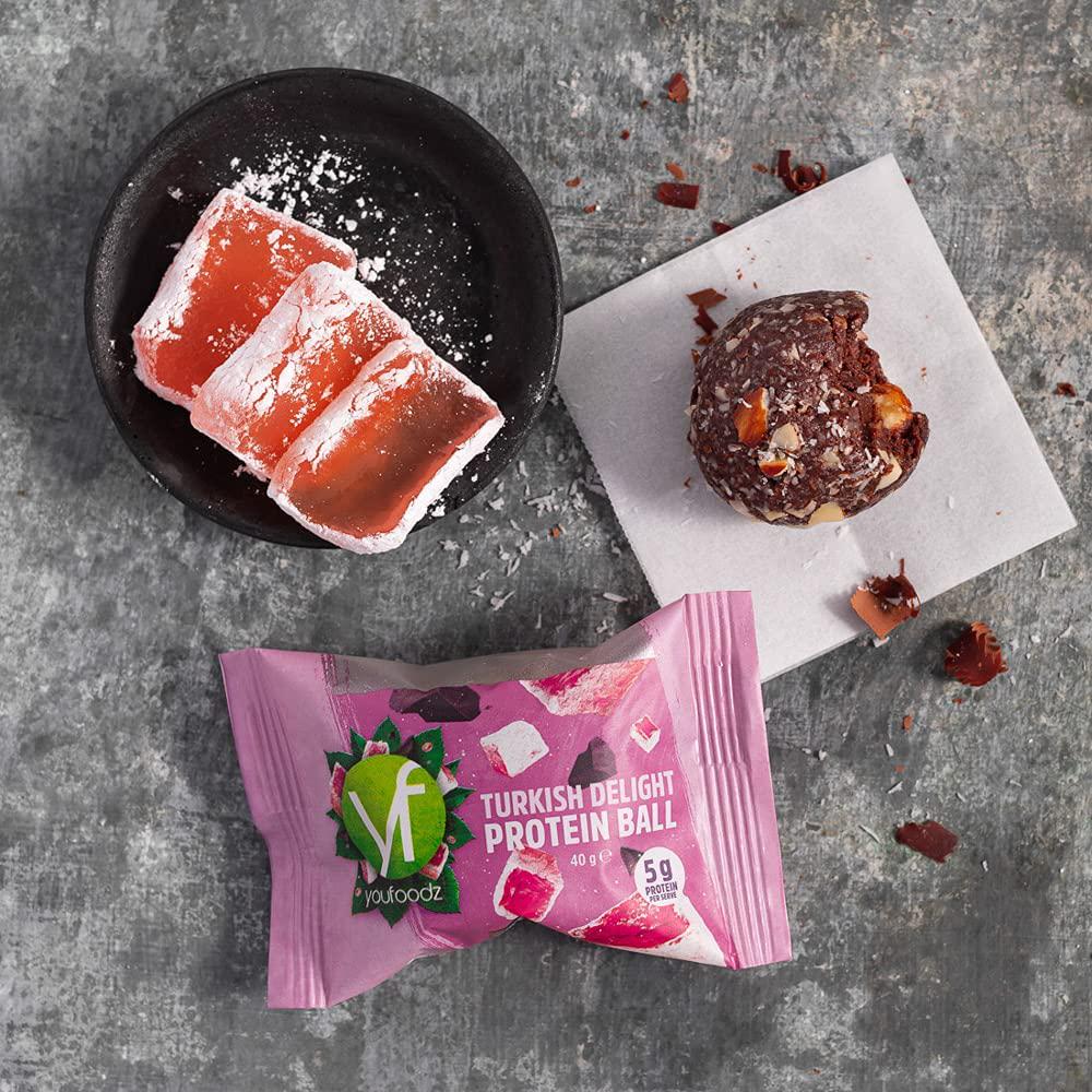 Youfoodz Turkish Delight Protein Balls