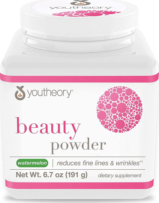 Youtheory Beauty Powder Watermelon Flavor, 21 Servings