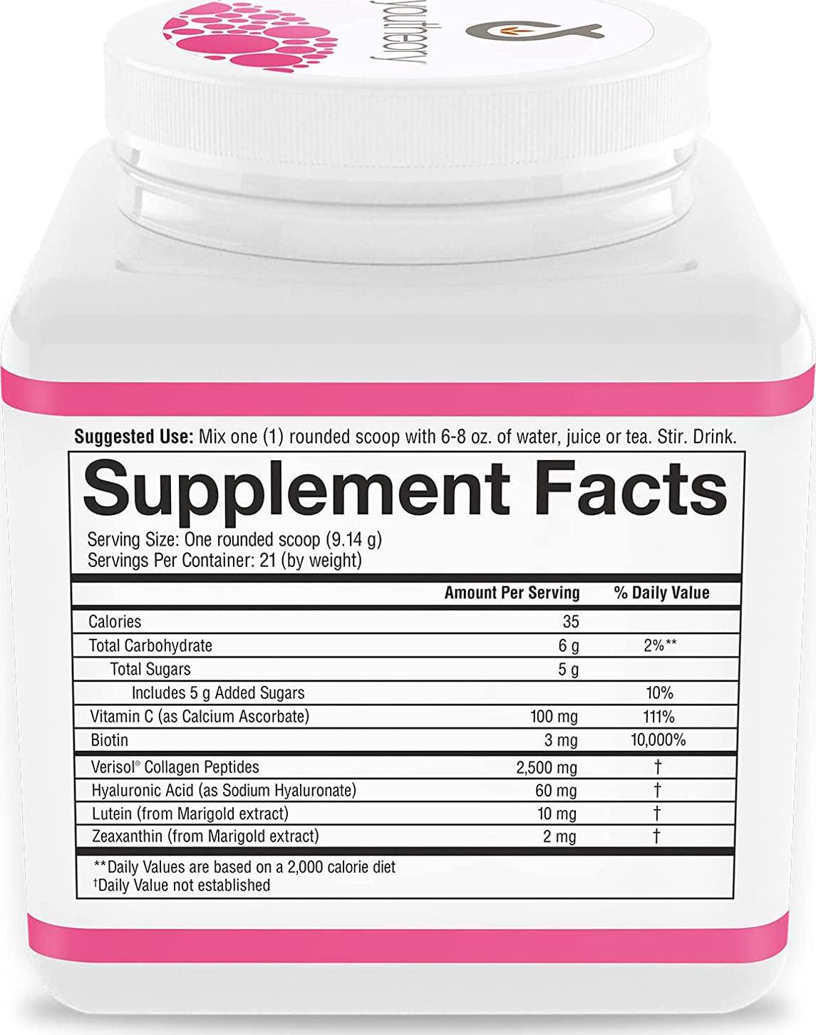 Youtheory Beauty Powder Watermelon Flavor, 21 Servings