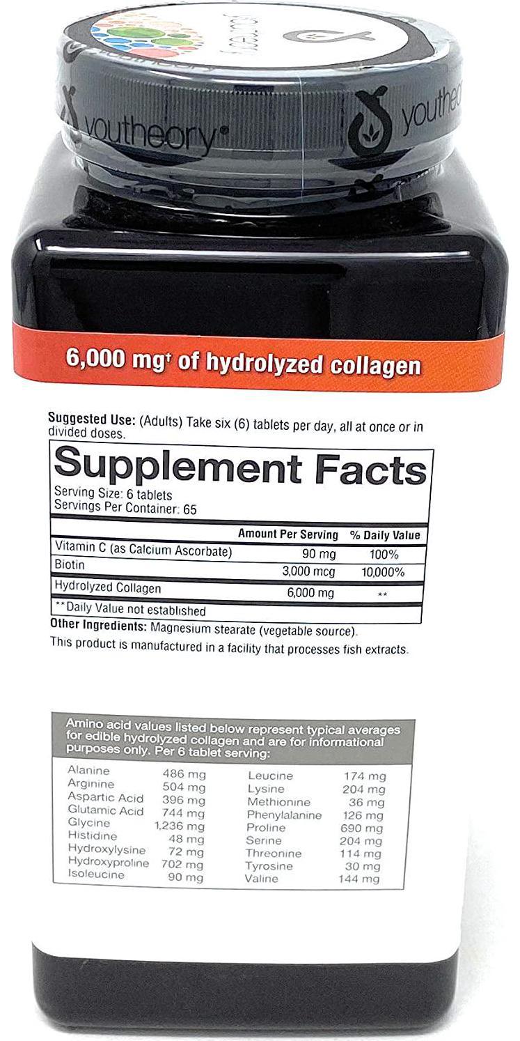 Youtheory Collagen Advanced Formula Tablets