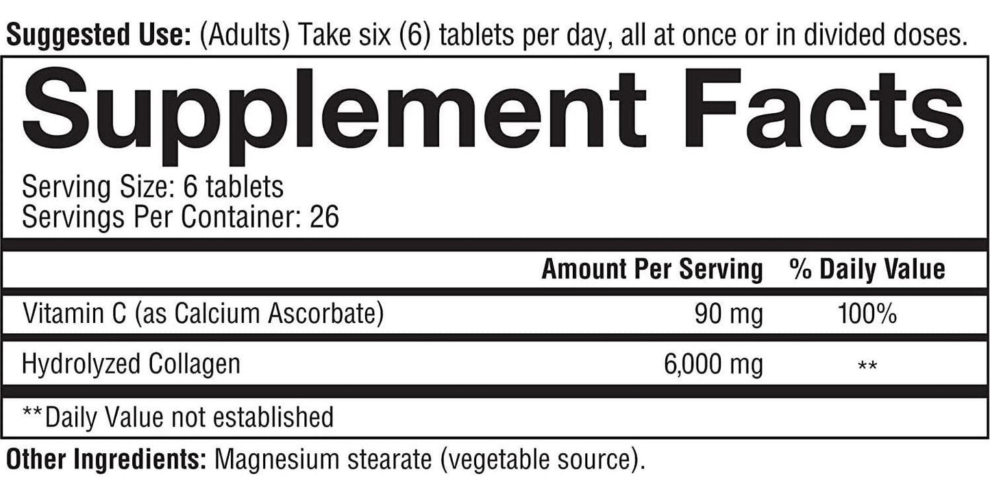 Youtheory Collagen Advanced with Vitamin C, 160 Count (1 Bottle)