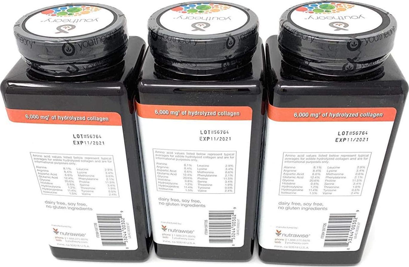 Youtheory Collagen Advanced Formula Tablets - 390 ct (3 Pack for Total of 1170 Tablets)