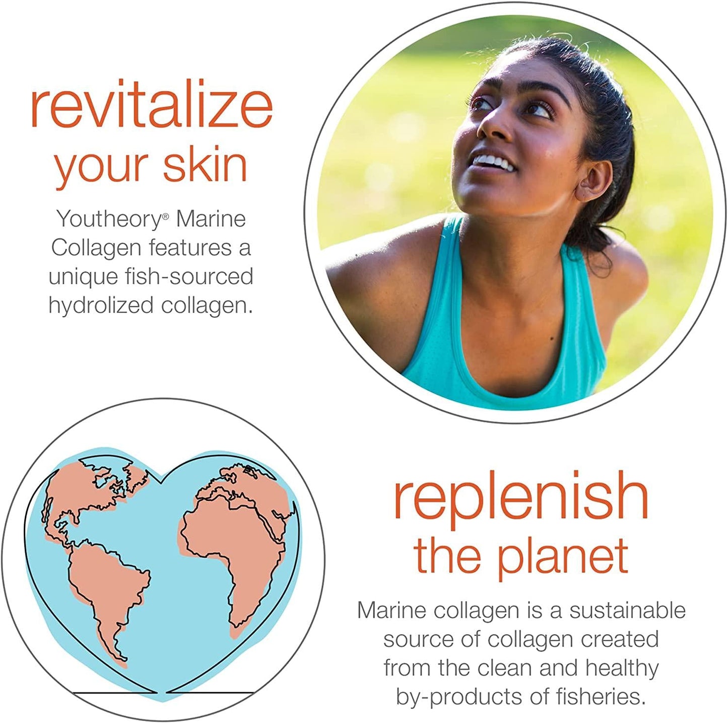 Youtheory Marine Collagen with 18 Amino Acids, 160Count (1 Bottle)