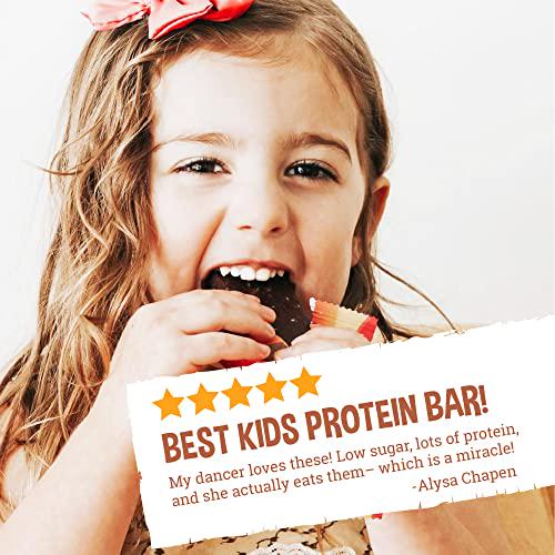 ZEEK BAR - Kids Protein Bars - 50% Less Sugar, 8g Protein - All Natural, Non-GMO, Gluten Free - Cosmic Cookie Dough, 12 Count