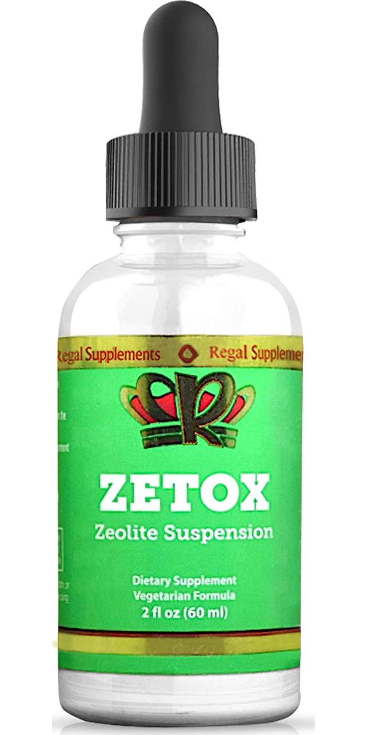ZETOX | Easy to Take Liquid Zeolite Suspension with B-12 and D3 | Natural Energy and Immune System Booster that Supports Daily Detox and Optimal pH | Max Absorption Alkaline Drops (60 Servings)