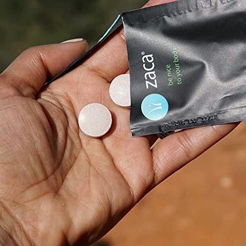 Zaca Recovery Chewable Supplement | Remedy for Hangovers, Exercise, Travel and Altitude | Vegan and Gluten Free | Mixed Berry, 2 Packs = 4 Tablets