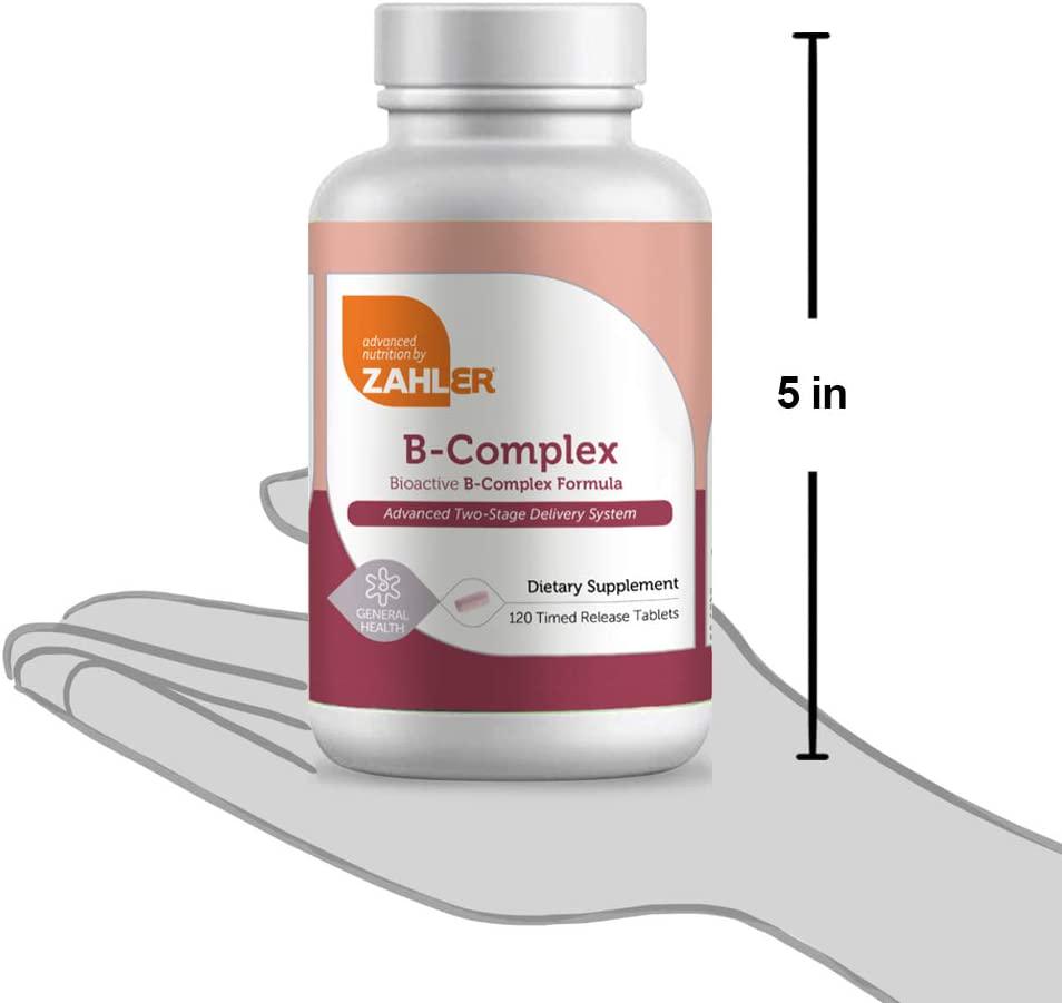 Zahler B Complex, All Natural Supplement Supporting Energy Production, 1 Pure and Potent B Complex Formula Containing all 8 Essential B Vitamins, Certified Kosher, 180 Capsules