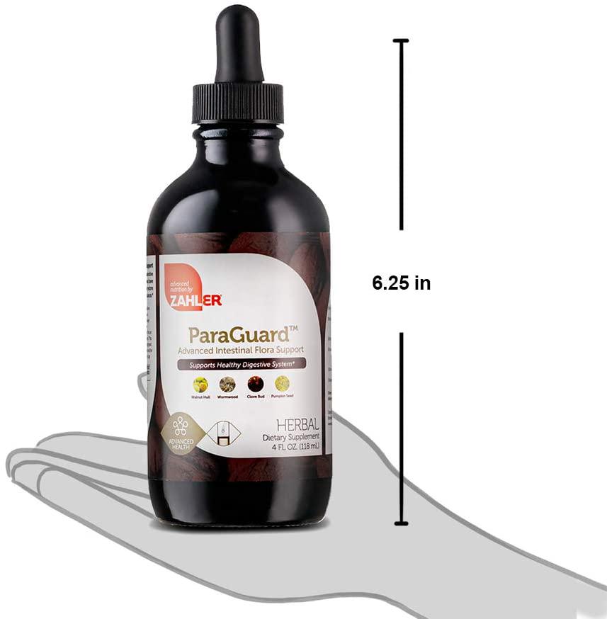 Zahler ParaGuard, Advanced Cleanse and Digestive Supplement, Intestinal Support for Humans with Wormwood, Kosher (4OZ)