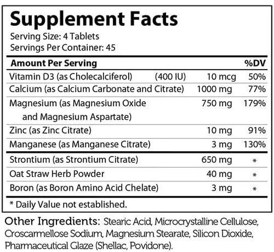 Zahler PowerCal, Calcium Supplement with Vitamin D, Promotes Healthy Bones Teeth and Gums, Certified Kosher, 180 Tablets
